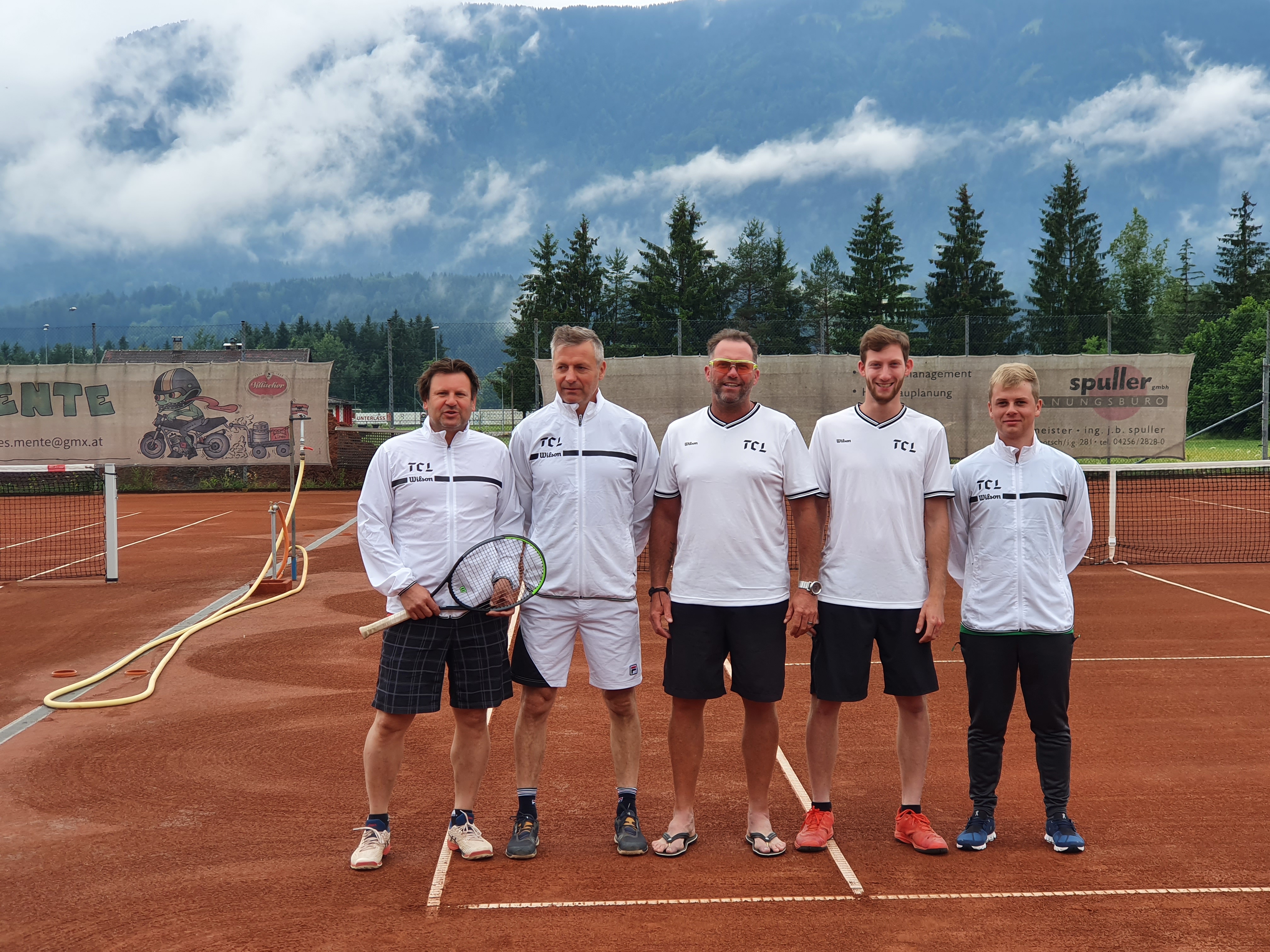 Jrgen Pitscheider Marco Staller Jrgen Legerer Fabian Legerer Daniel Gussger gegen Ntsch